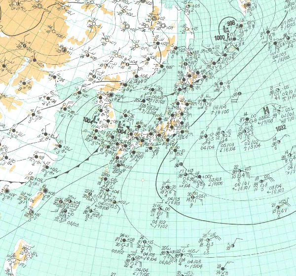 地上天気図