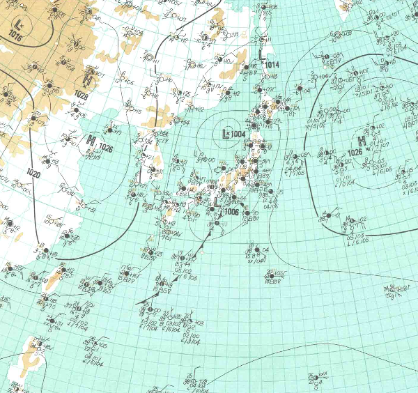 地上天気図