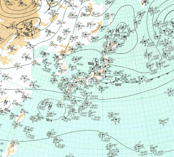 地上天気図