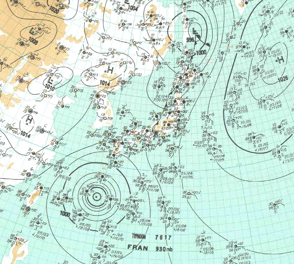 地上天気図