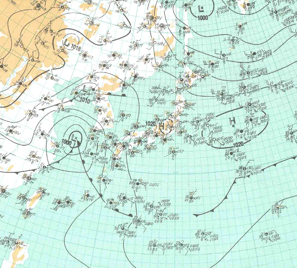 地上天気図