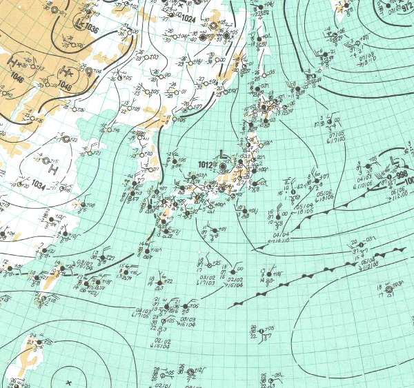 地上天気図