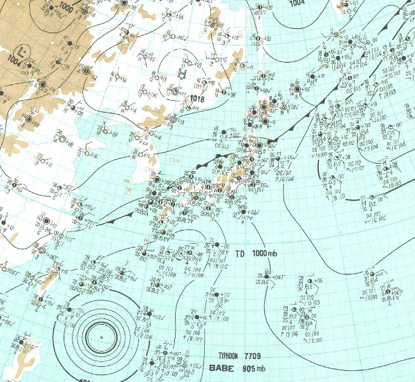 地上天気図