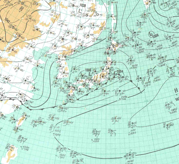 地上天気図