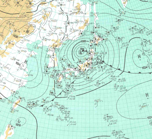 地上天気図