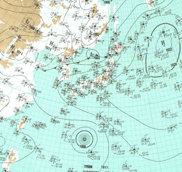 地上天気図