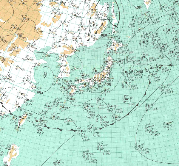 地上天気図