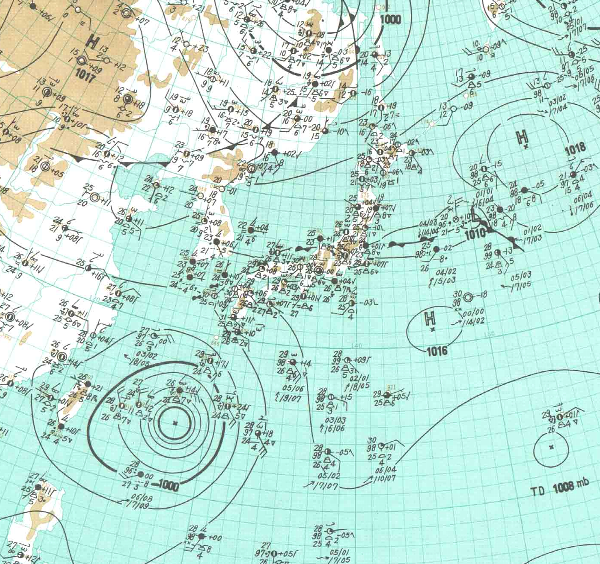 地上天気図