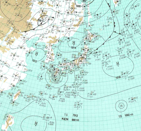 地上天気図