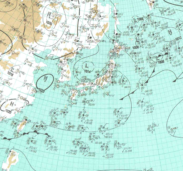 地上天気図