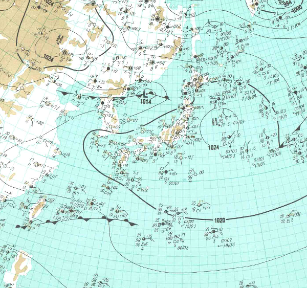 地上天気図