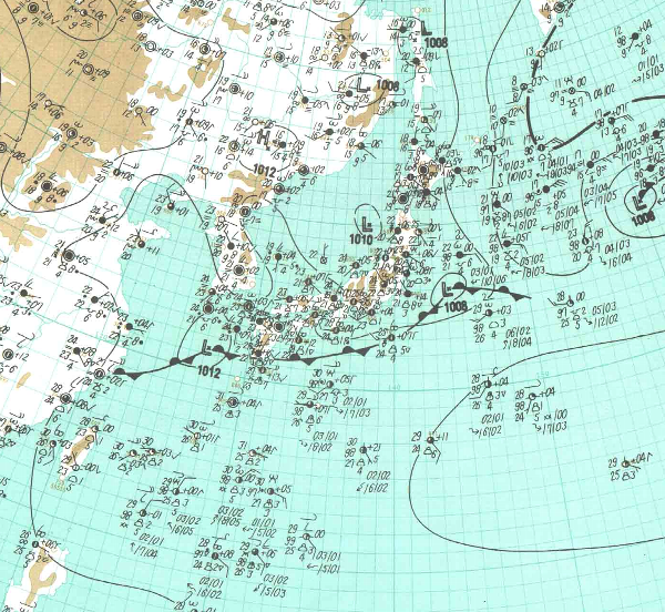 地上天気図