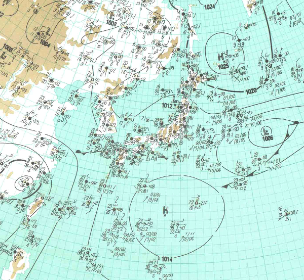 地上天気図