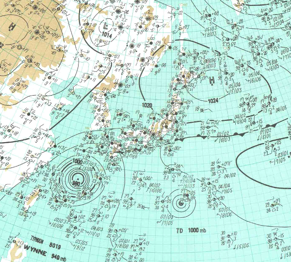 地上天気図