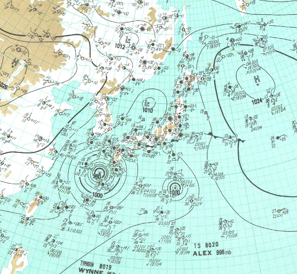 地上天気図