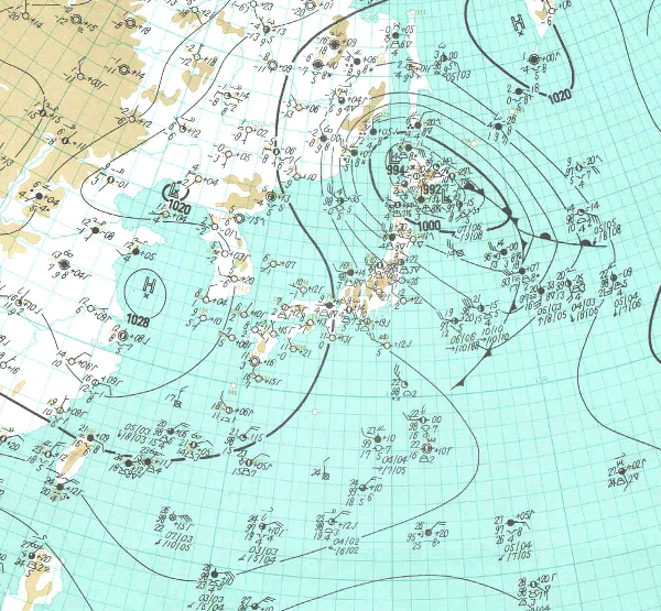 地上天気図