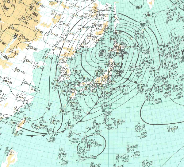 地上天気図