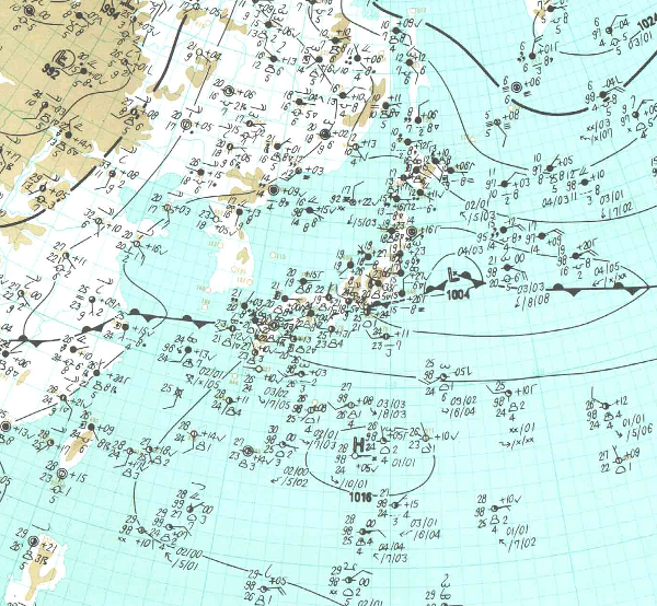 地上天気図