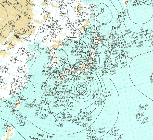 地上天気図