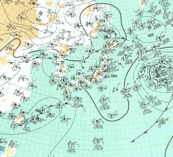 地上天気図