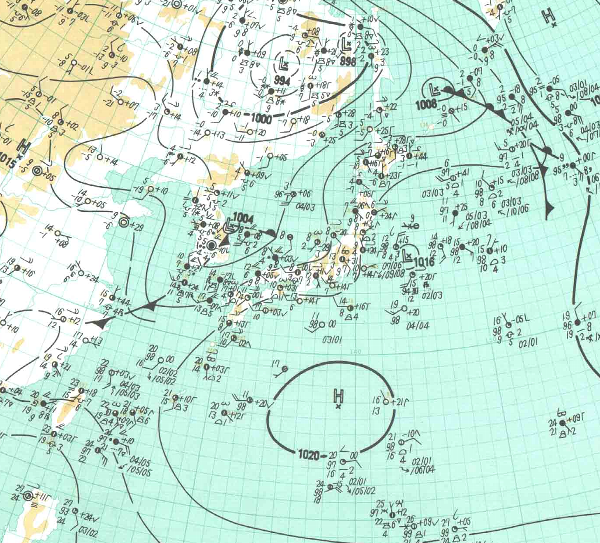 地上天気図