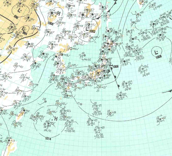 地上天気図