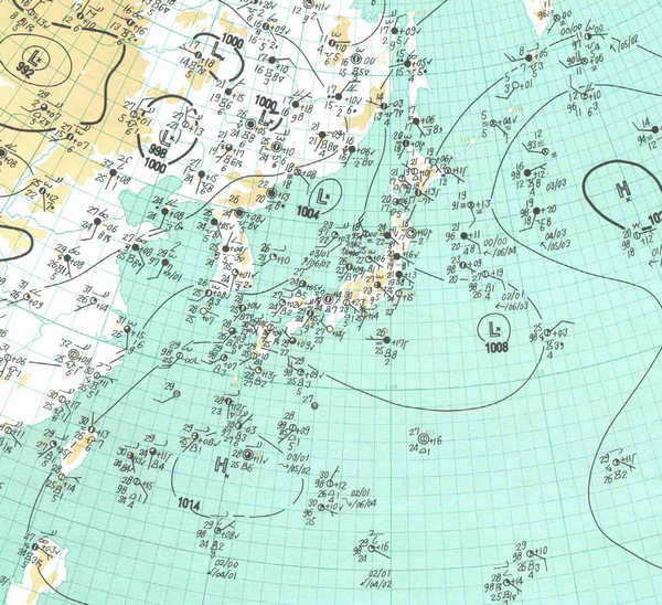 地上天気図