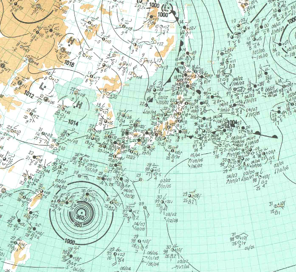 地上天気図