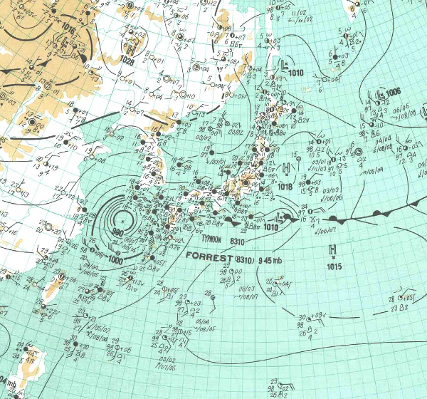 地上天気図