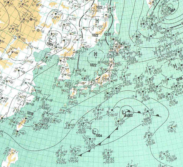 地上天気図