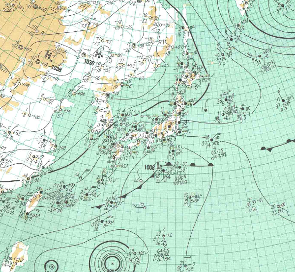 地上天気図