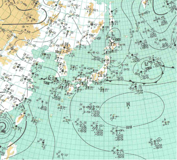 地上天気図