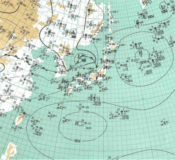 地上天気図