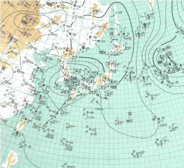 地上天気図