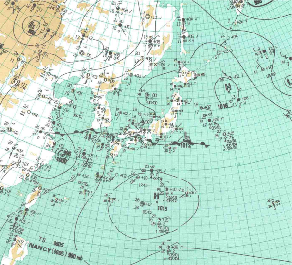 地上天気図