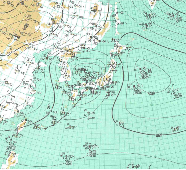 地上天気図