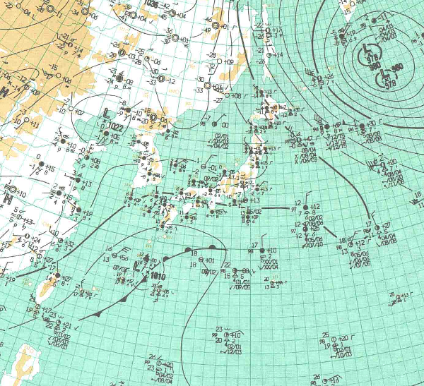 地上天気図