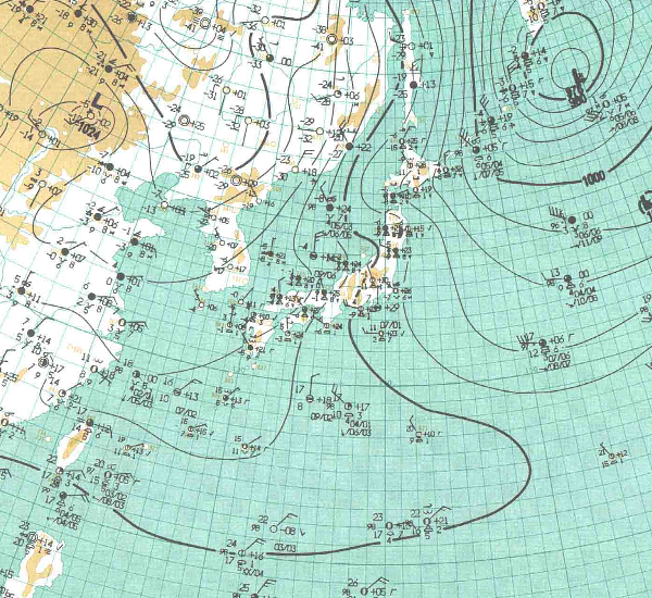 地上天気図