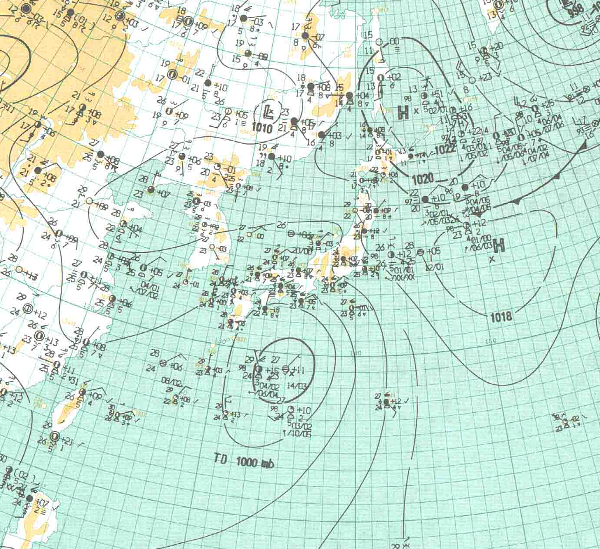 地上天気図