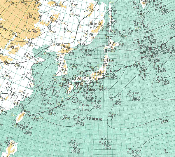 地上天気図