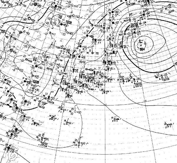 地上天気図