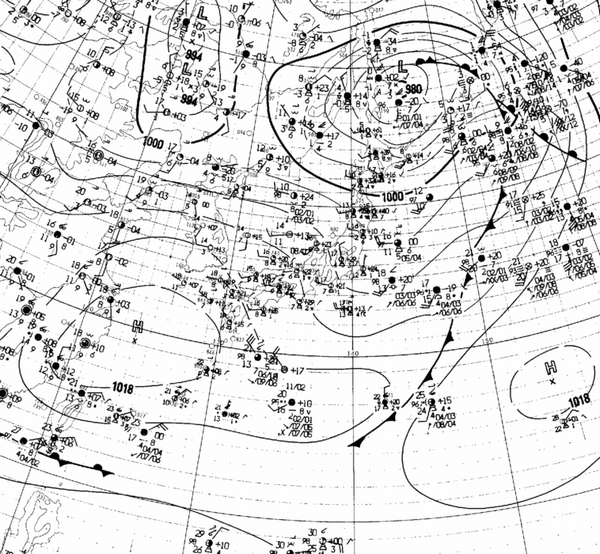 地上天気図