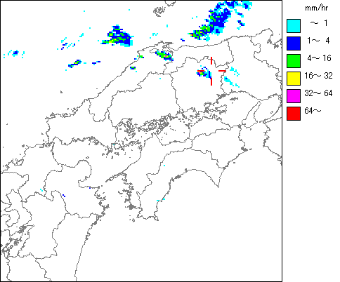 気象レーダー画像