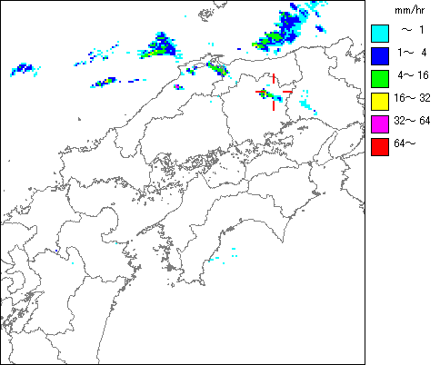 気象レーダー画像