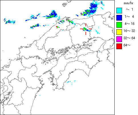 気象レーダー画像