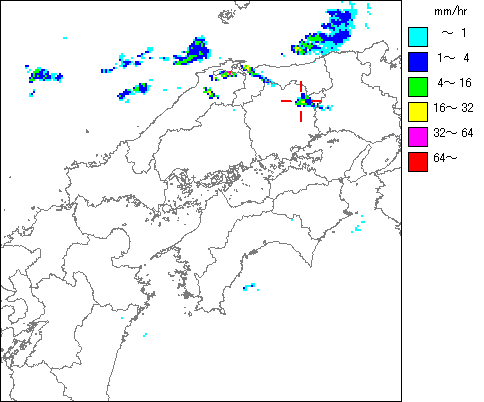 気象レーダー画像