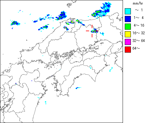 気象レーダー画像