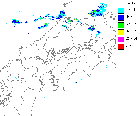 気象レーダー画像