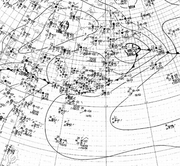 地上天気図