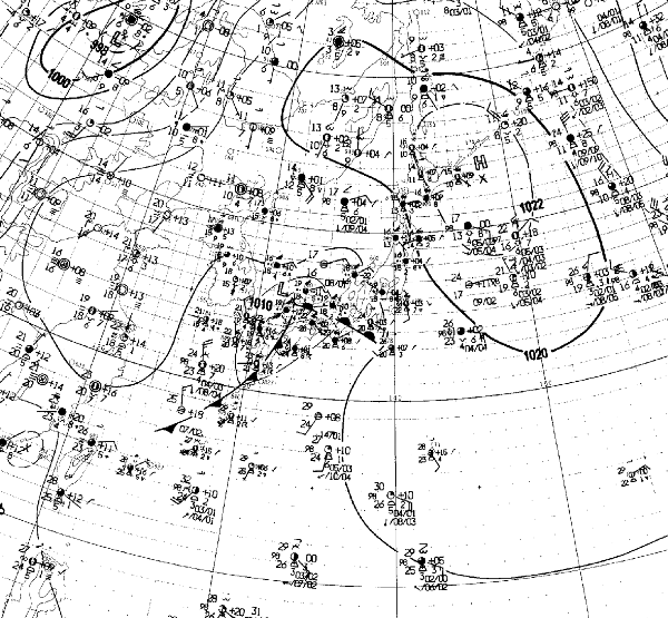 地上天気図